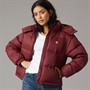 Calvin Klein Womens Essential Midweight Puffer Coat Tawny Port