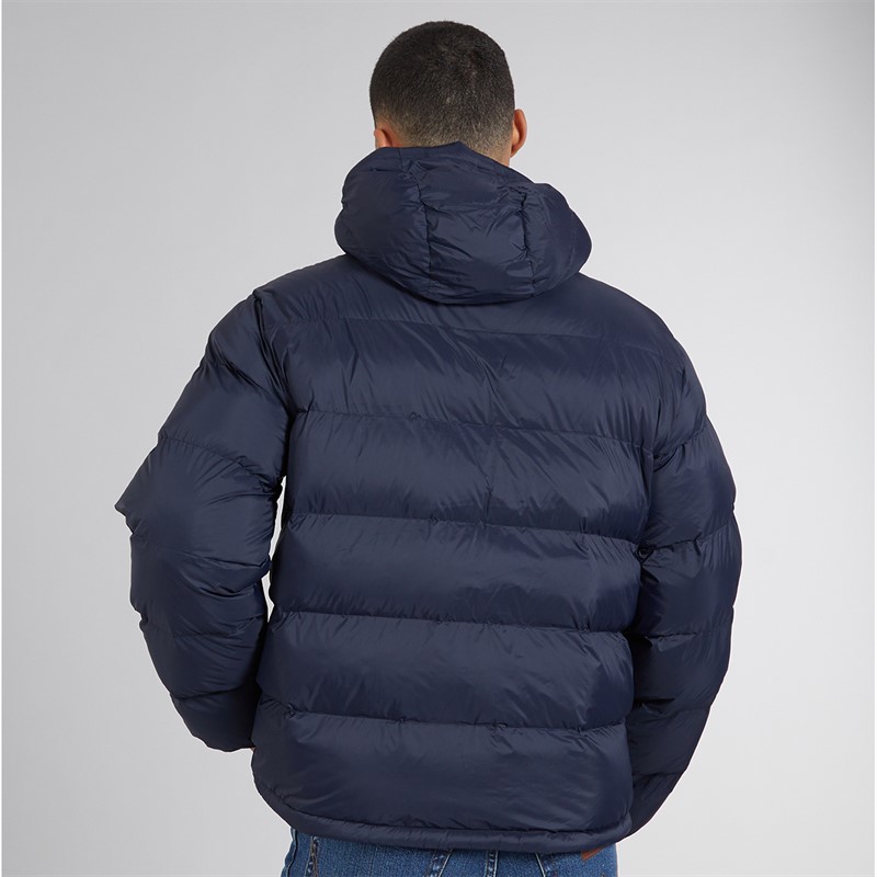 Calvin Klein Mens Monogram Puffer Coat Dark Sapphire