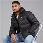 Calvin Klein Mens Zip Off Hood Down Puffer Coat Black