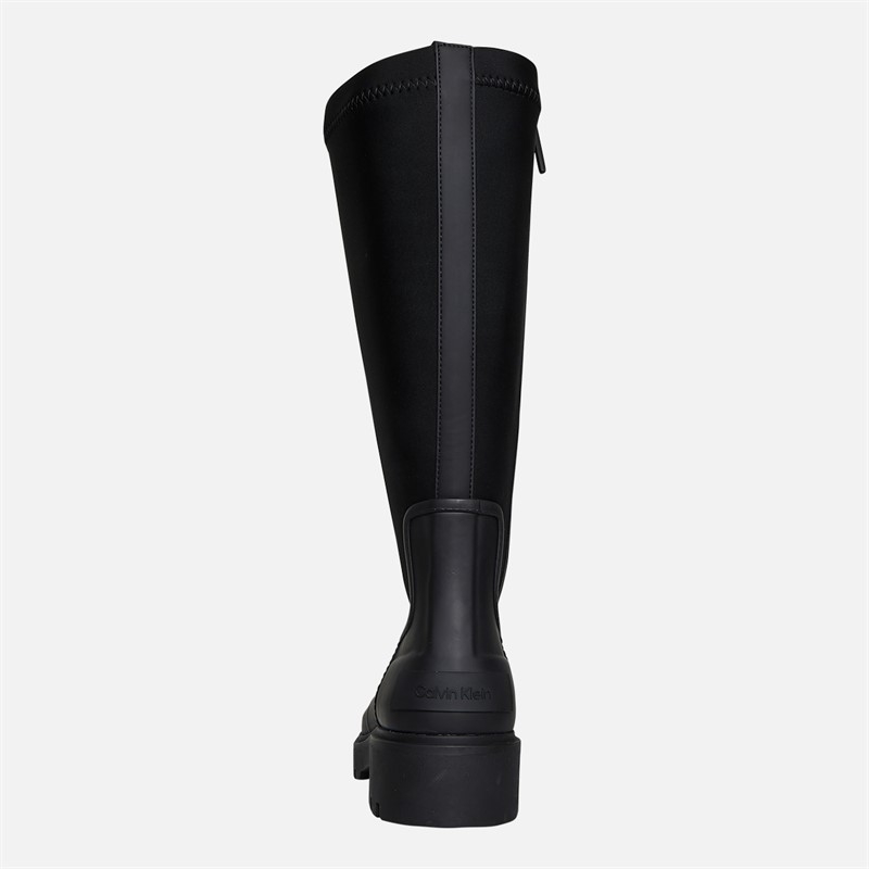 Calvin Klein Womens High Rainboots Ck Black