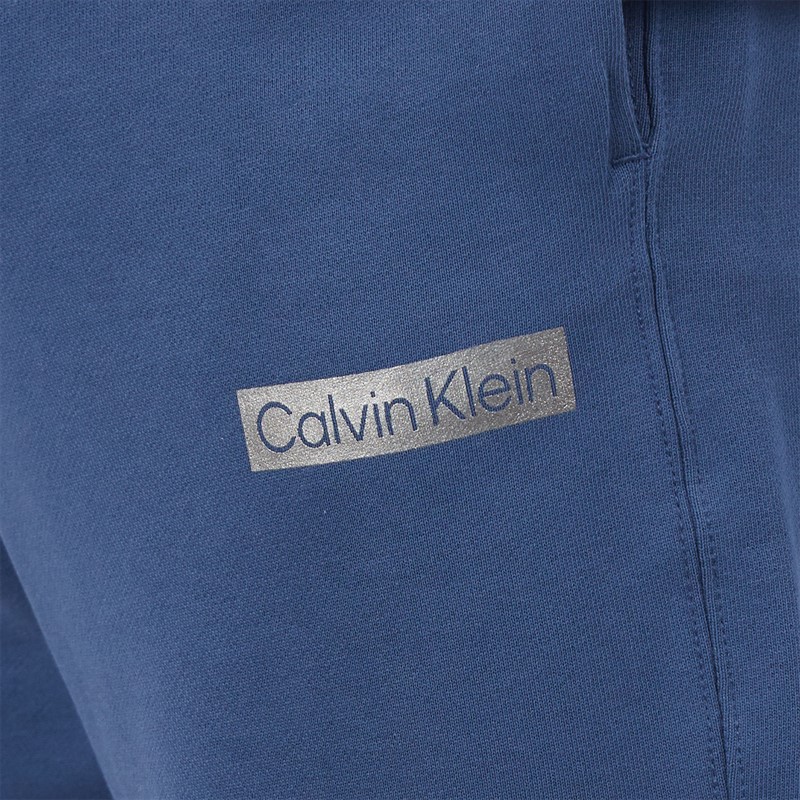 Calvin Klein Mens Terry Graphic Joggers Dark Denim