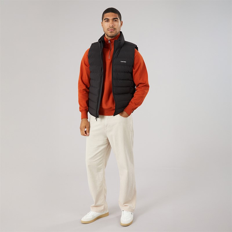 Calvin Klein Mens Classic Lightweight Puffer Gilet Black