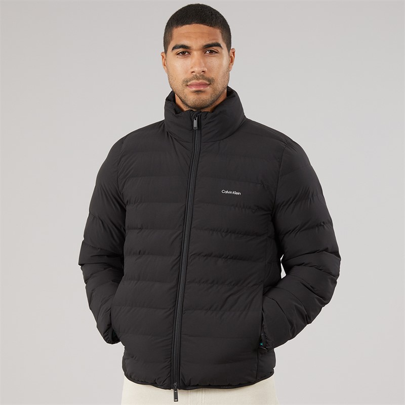 Calvin Klein Mens Classic Lightweight Puffer Coat Black