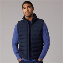 Calvin Klein Mens Classic Lightweight Puffer Gilet Dark Sapphire