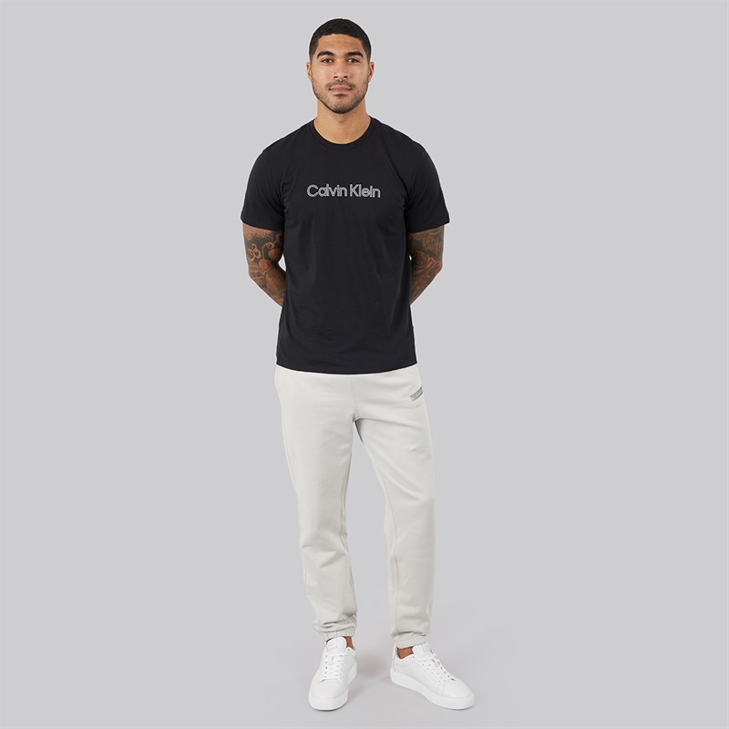 Calvin Klein Mens Terry Graphic Joggers Moonstruck