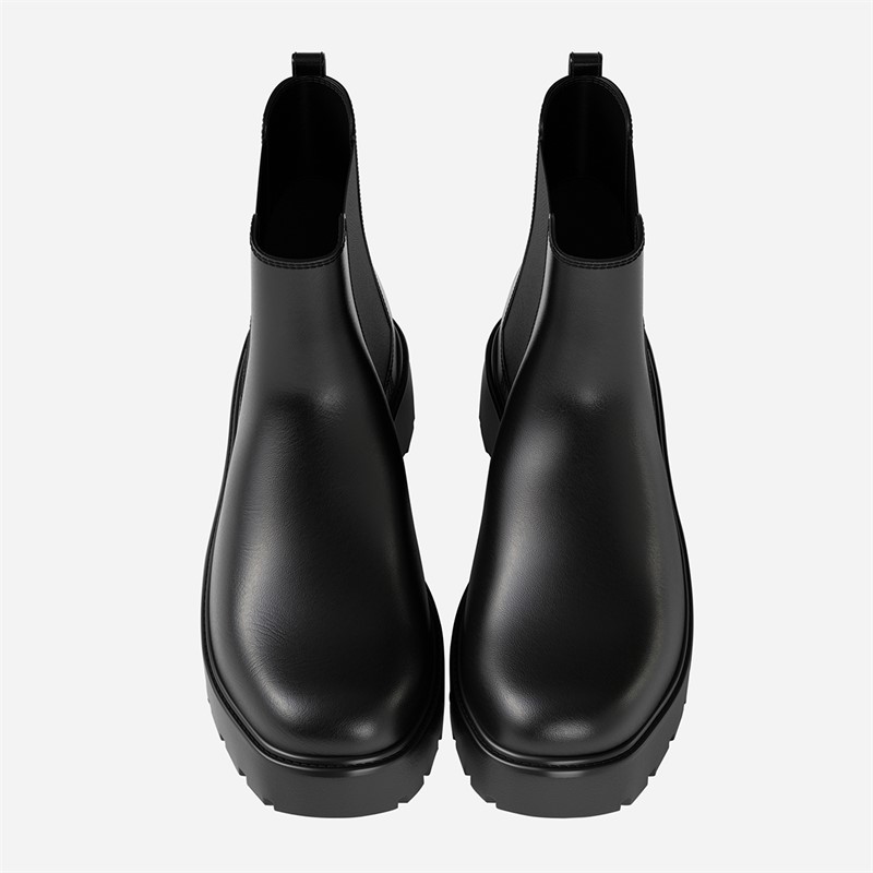 Calvin Klein Womens Chunky Chelsea Boots Triple Black