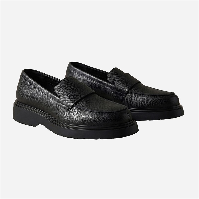 Calvin Klein Mens Combat Essential Loafers Triple Black