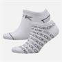 Calvin Klein Womens Two Pack Logo Trainer Socks White