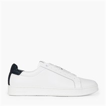 Calvin Klein Mens Low Top Lace Up Trainers White/Calvin Navy