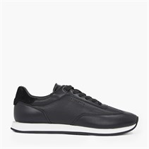Calvin Klein Mens Retro Runner Trainers Ck Black
