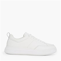 Calvin Klein Mens Low Top Lace Up Trainers Triple White