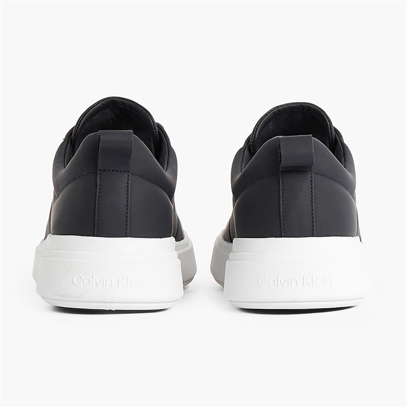 Calvin Klein Mens Low Top Lace Up Trainers Ck Black