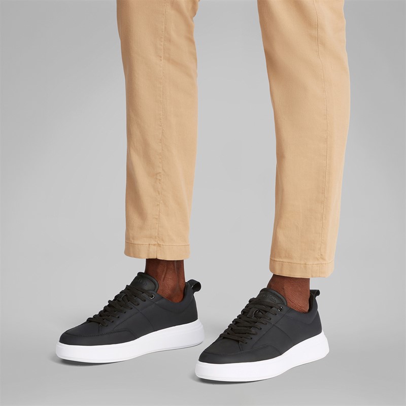 Calvin Klein Mens Low Top Lace Up Trainers Ck Black