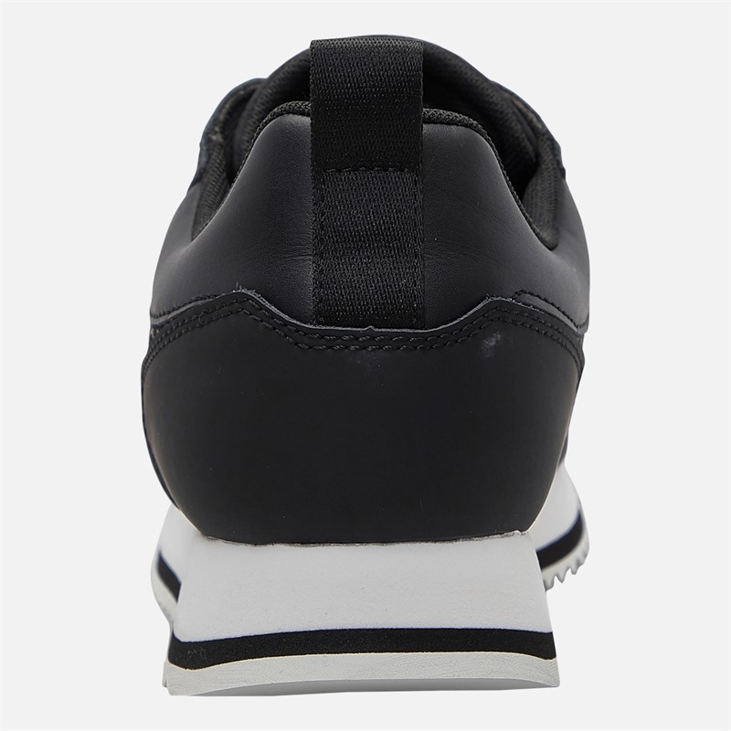 Calvin Klein Mens Retro Runner Trainers Black Mono