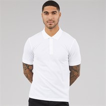 Calvin Klein Mens Thermo Tech Pique Polo Shirt Bright White