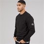 Calvin Klein Mens Badge Crew Neck Sweatshirt Ck Black