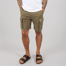 Calvin Klein Mens Washed Cargo Shorts Stone Gray