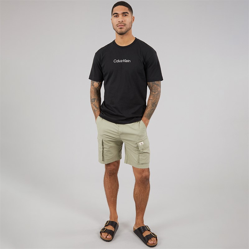 Calvin Klein Mens Hero Logo Comfort T-Shirt Ck Black
