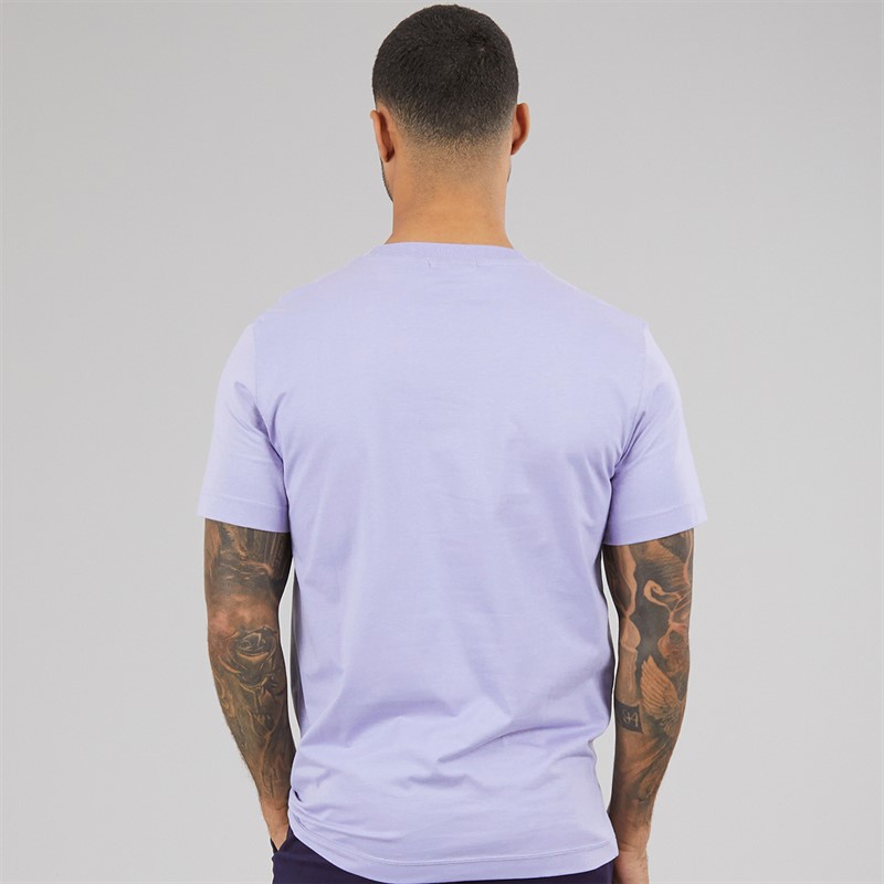 Calvin Klein Mens Woven Label Regular T-Shirt Aleutian