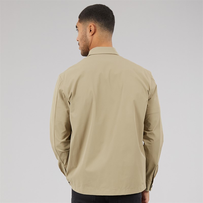 Calvin Klein Mens Nylon Stretch Tech Shirt Tree House