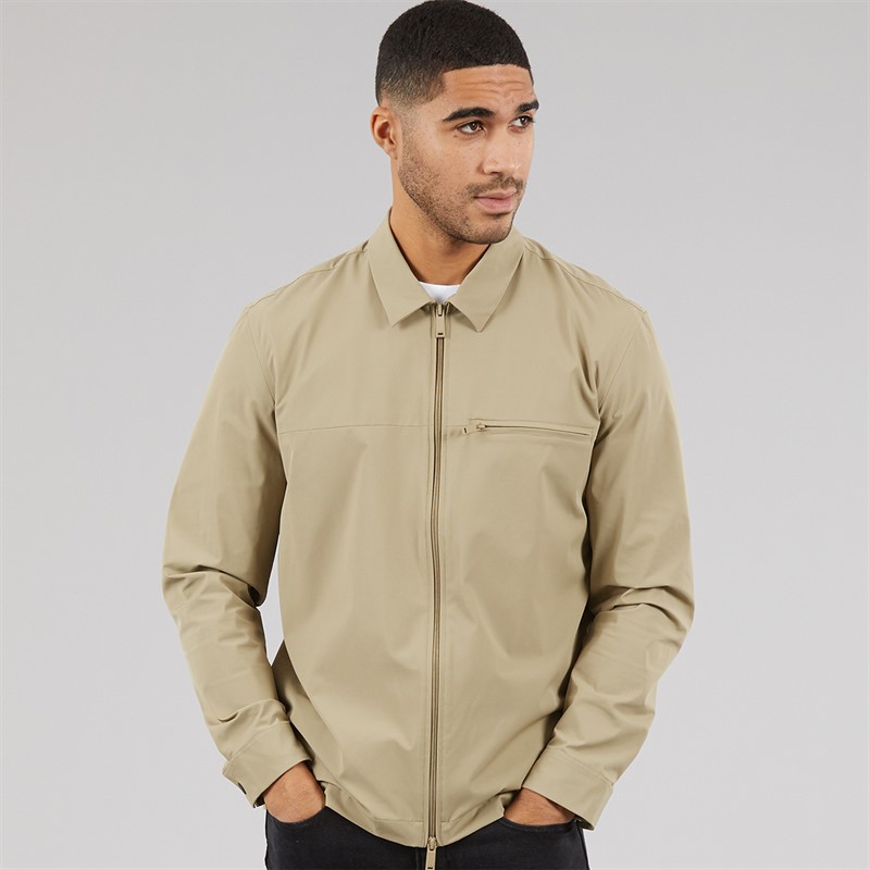 Calvin Klein Mens Nylon Stretch Tech Shirt Tree House