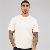 Calvin Klein Mens Nano Logo Interlock T-Shirt Tofu