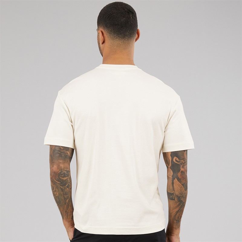 Calvin Klein Mens Nano Logo Interlock T-Shirt Tofu