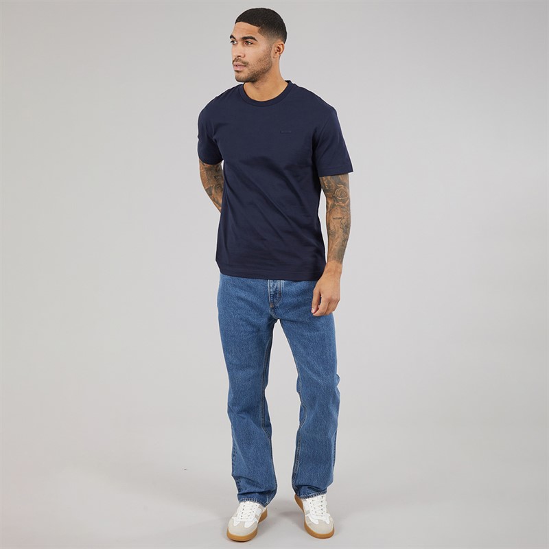 Calvin Klein Mens Cotton Comfort Fit T-Shirt Dark Sapphire