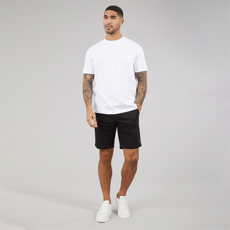 Calvin Klein Mens Sateen Stretch Slim Shorts Ck Black