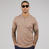 Calvin Klein Mens Liquid Touch Welt Polo Shirt Fossil