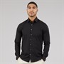 Calvin Klein Mens Poplin Stretch Slim Shirt Black