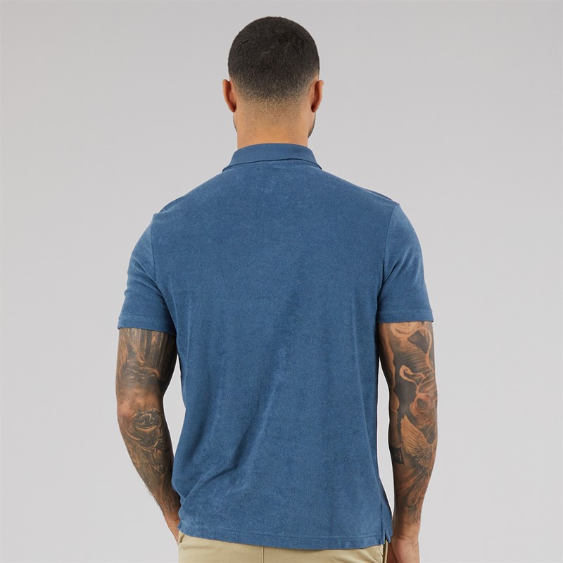 Calvin Klein Mens Towelling Polo Shirt Key Largo