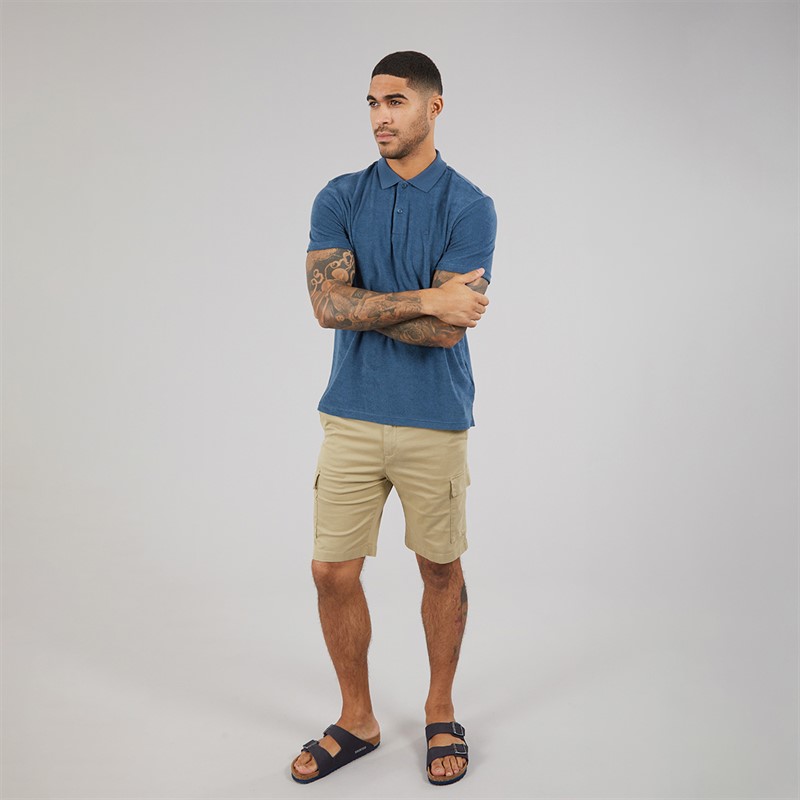 Calvin Klein Mens Towelling Polo Shirt Key Largo