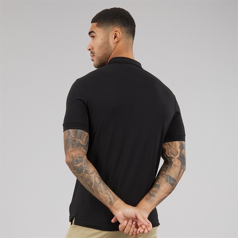 Calvin Klein Mens Thermo Tech Pique Polo Shirt Ck Black