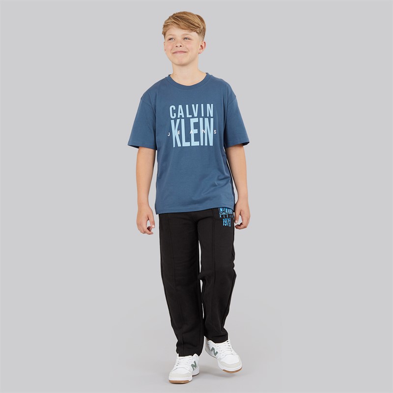 Calvin Klein Boys Bold CKJ Graphic T-Shirt Oceana