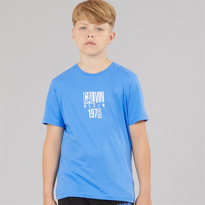 Calvin Klein Boys Good Level T-Shirt Mesmerizing Blue