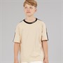 Calvin Klein Boys Embro Tape T-Shirt Oyster Gray
