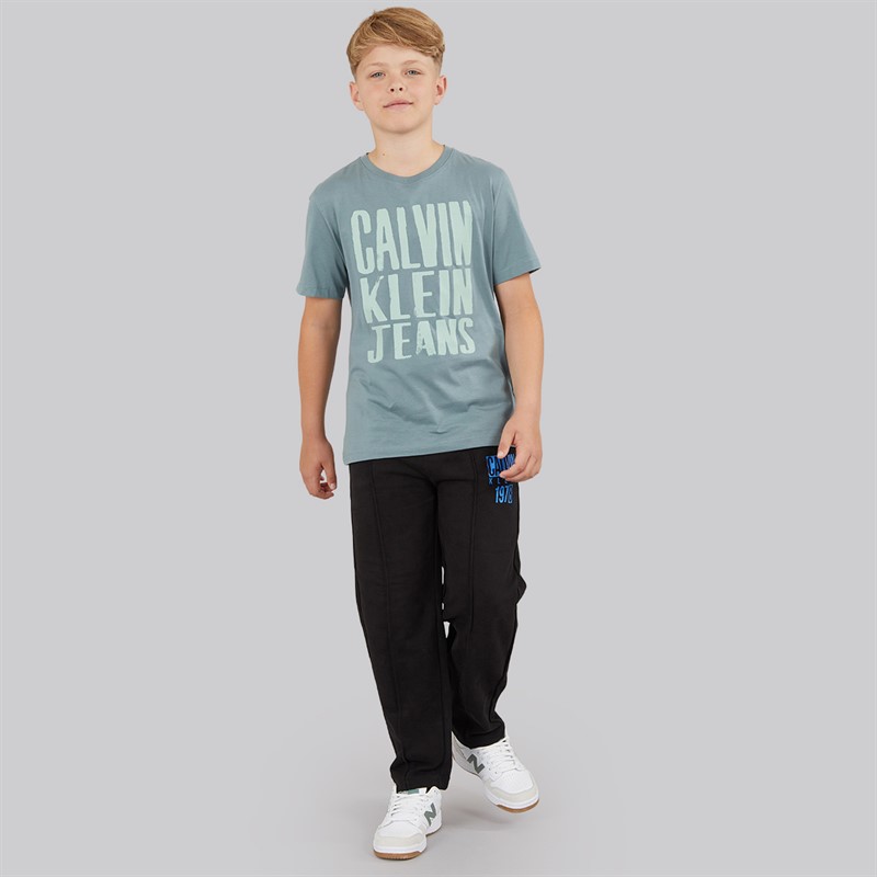 Calvin Klein Boys Slogan Graphic T-shirt Trooper