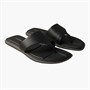 Calvin Klein Womens Carla Leather Square Toe Flip Flops Triple Black