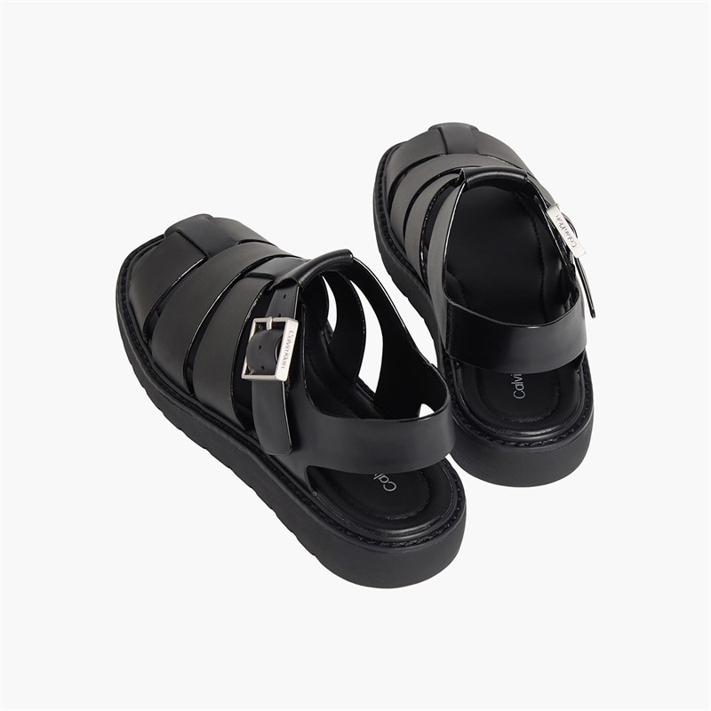 Calvin Klein Womens Zadar Slingback Sandals Triple Black