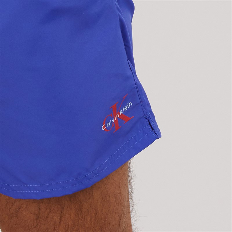 Calvin Klein Mens Swim Shorts Blue River Fog