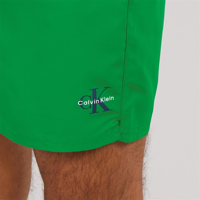 Calvin Klein Mens Swim Shorts Mardi Gras Green