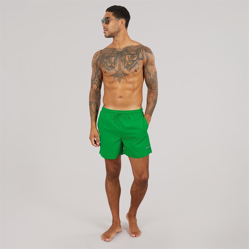 Calvin Klein Mens Swim Shorts Mardi Gras Green