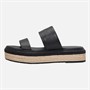 Calvin Klein Womens Flatform Wedge Sliders Ck Black