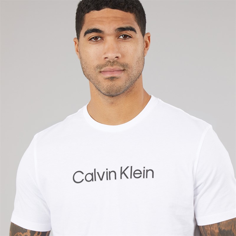 Calvin Klein Mens Sport Graphic T-Shirt Bright White