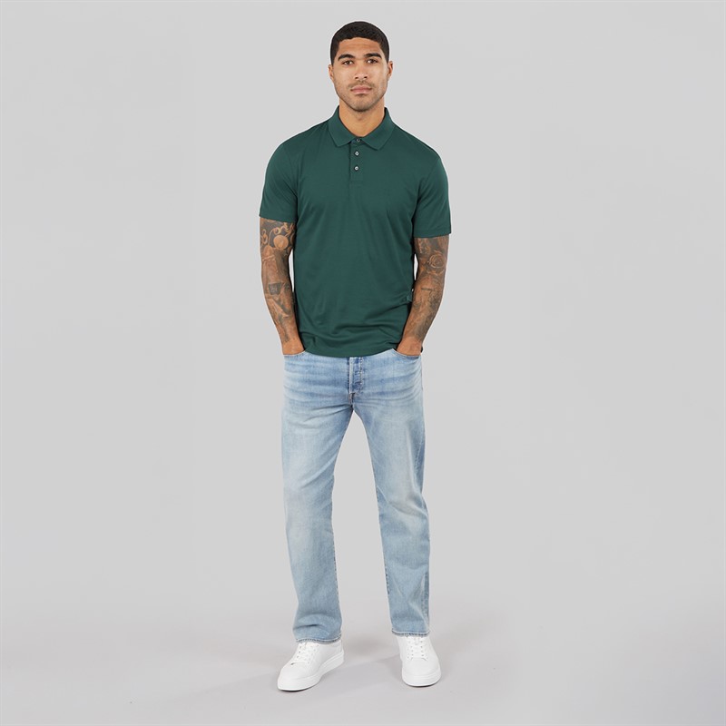 Calvin Klein Mens Short Sleeve Supima Chest Embroidered Polo Shirt Nearly Navy