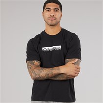 Calvin Klein Mens Short Sleeve Tonal Metallic Graphic T-Shirt Black