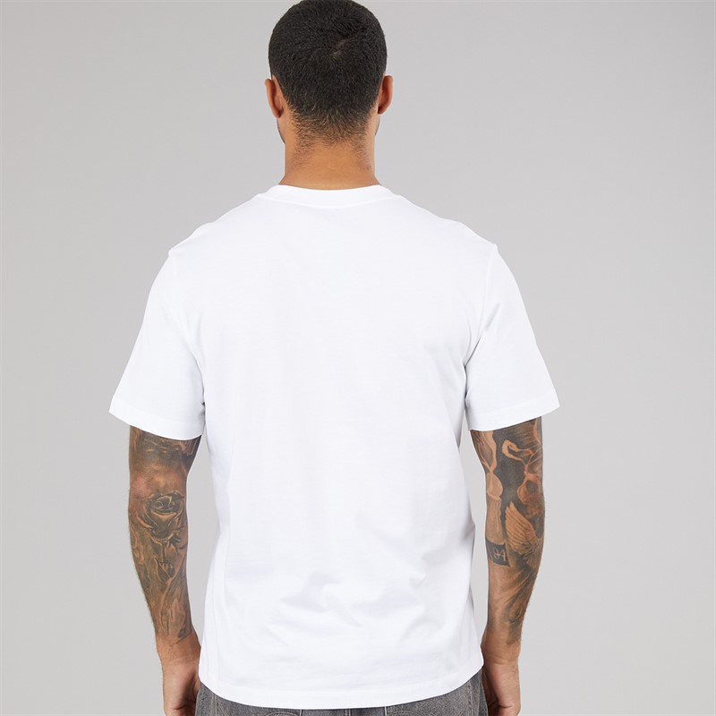 Calvin Klein Mens Short Sleeve Tonal Metallic Graphic T-Shirt Bright White