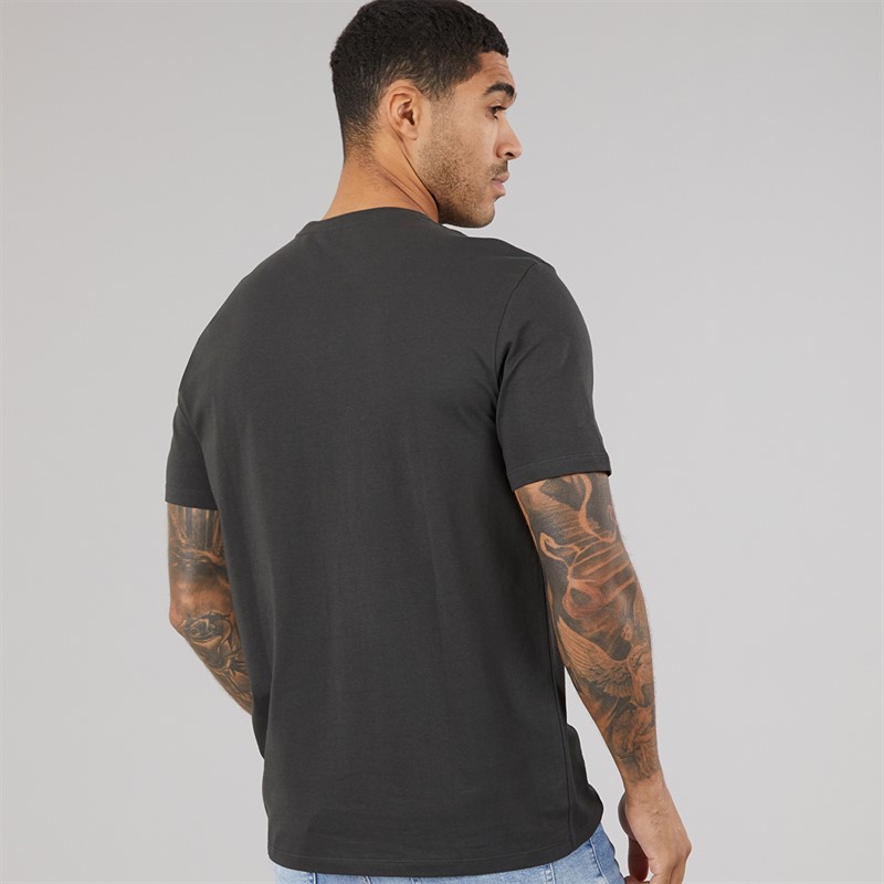 Calvin Klein Mens Short Sleeve Mono Logo Graphic T-Shirt Pirate Black