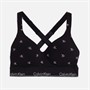 Calvin Klein Womens Lift Bralette Diamond Logo Black